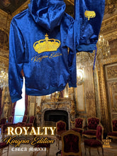 Load image into Gallery viewer, KING PIN VELOUR JUMP SUIT. FULL SET TOP WITH BOTTOMS