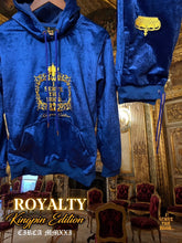 Load image into Gallery viewer, KING PIN VELOUR JUMP SUIT. FULL SET TOP WITH BOTTOMS