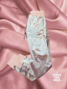 Baby Pink Velour Jumpsuit